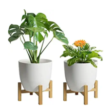 Glossy Plastic Flower Pot for...